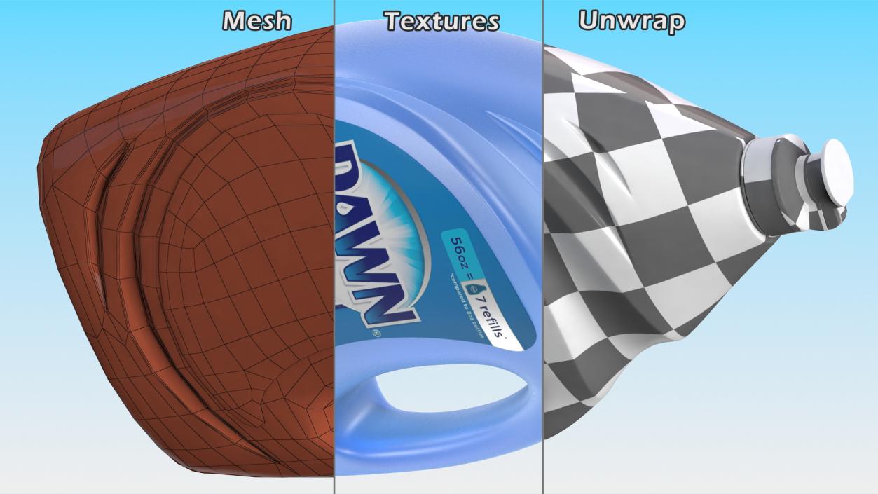 3D model Dawn Ultra Dish Soap