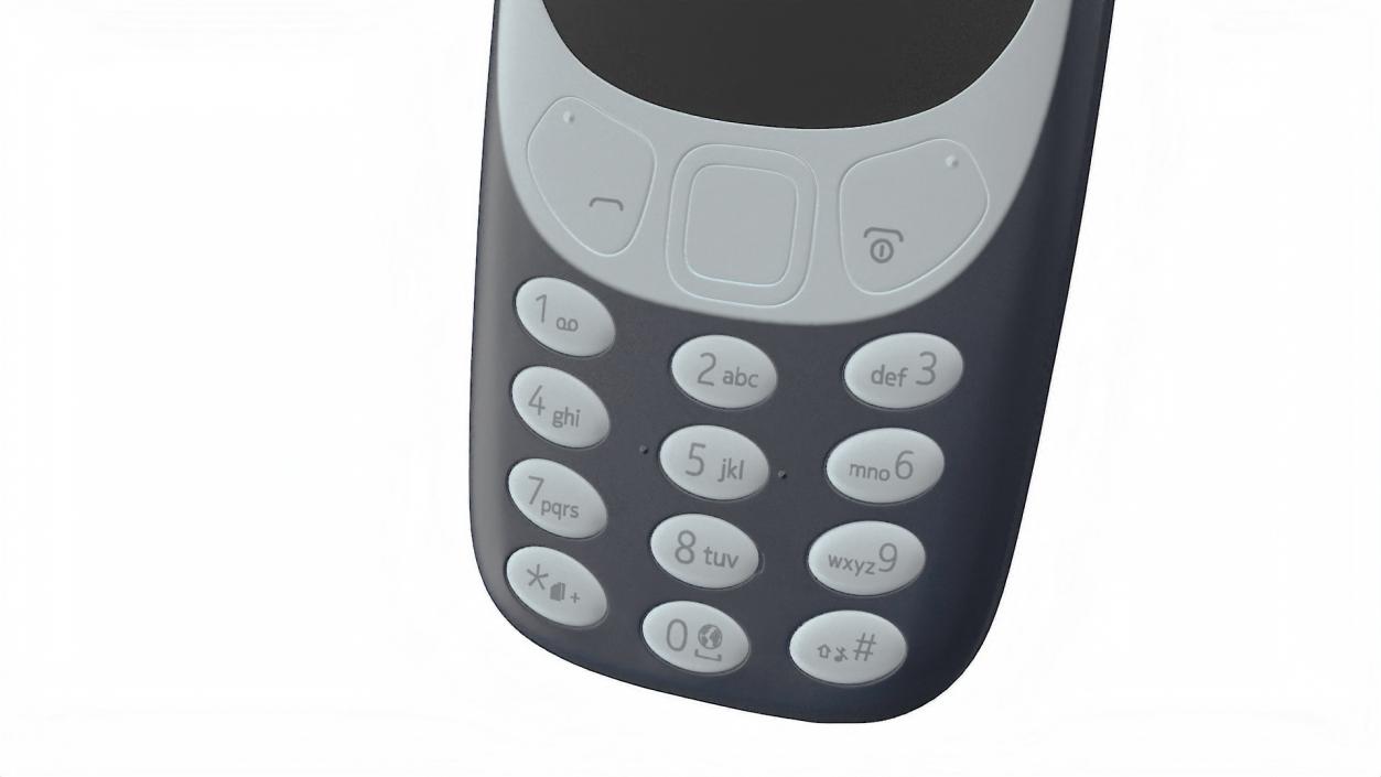 3D Nokia 3310 New Blue 2