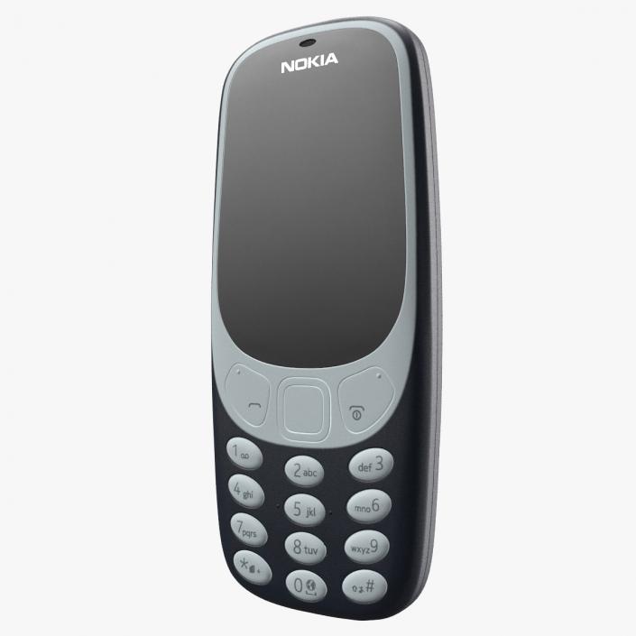 3D Nokia 3310 New Blue 2