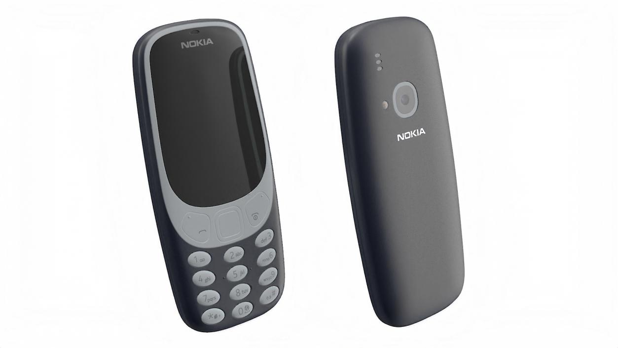 3D Nokia 3310 New Blue 2