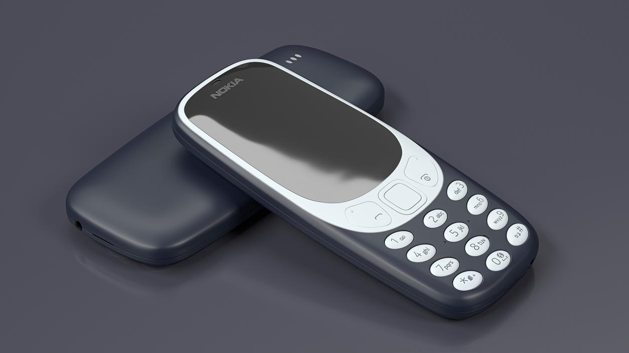 3D Nokia 3310 New Blue 2