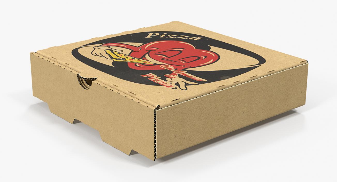 3D model Small Pizza Box