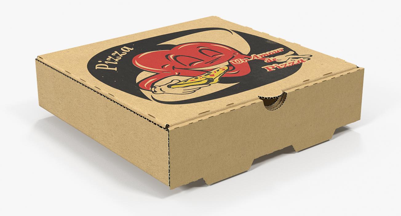 3D model Small Pizza Box