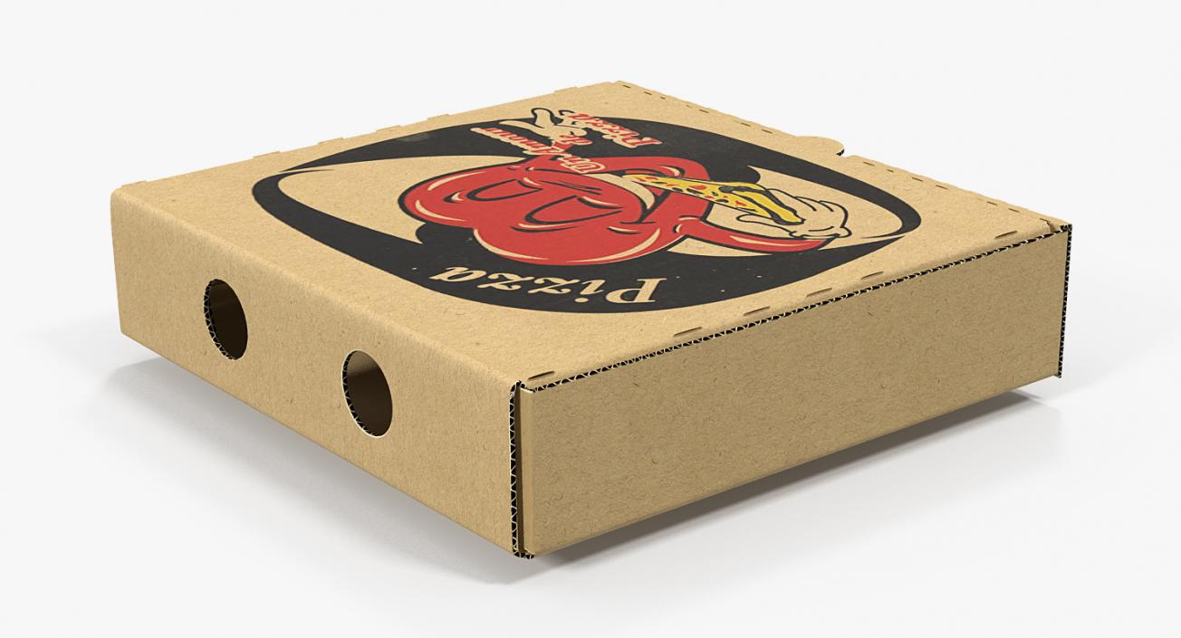 3D model Small Pizza Box