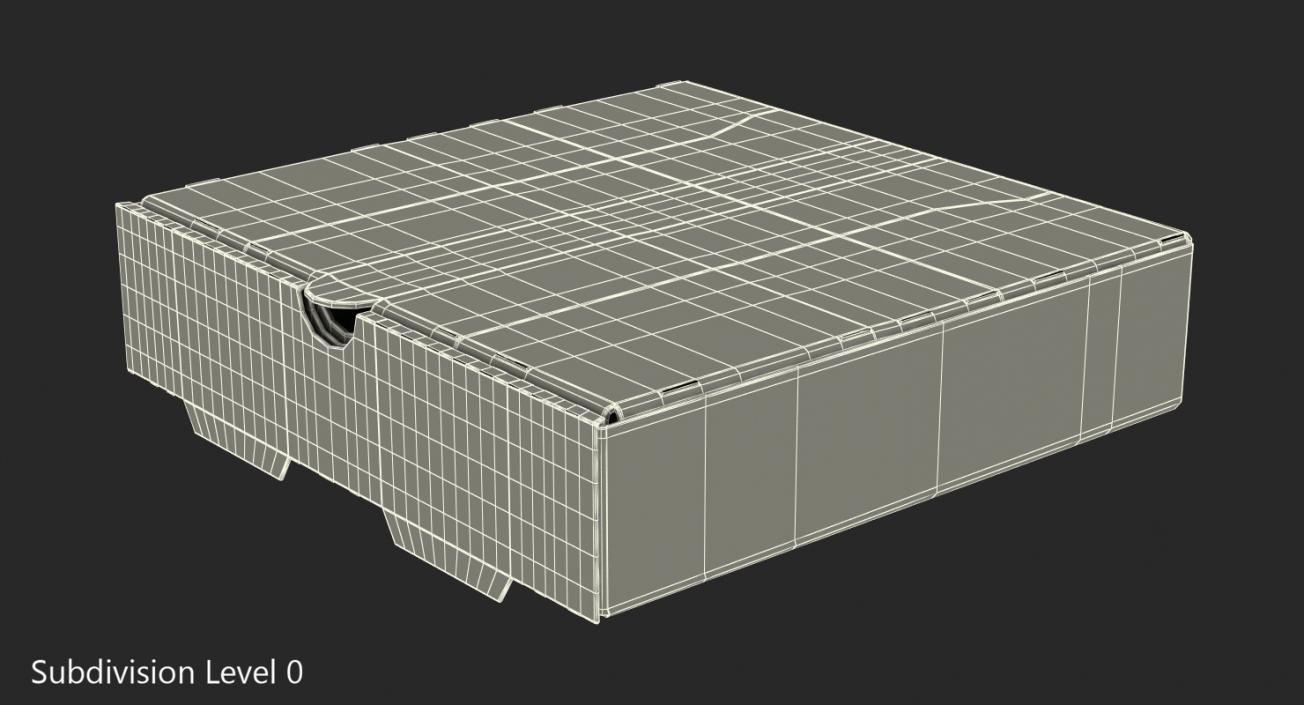 3D model Small Pizza Box