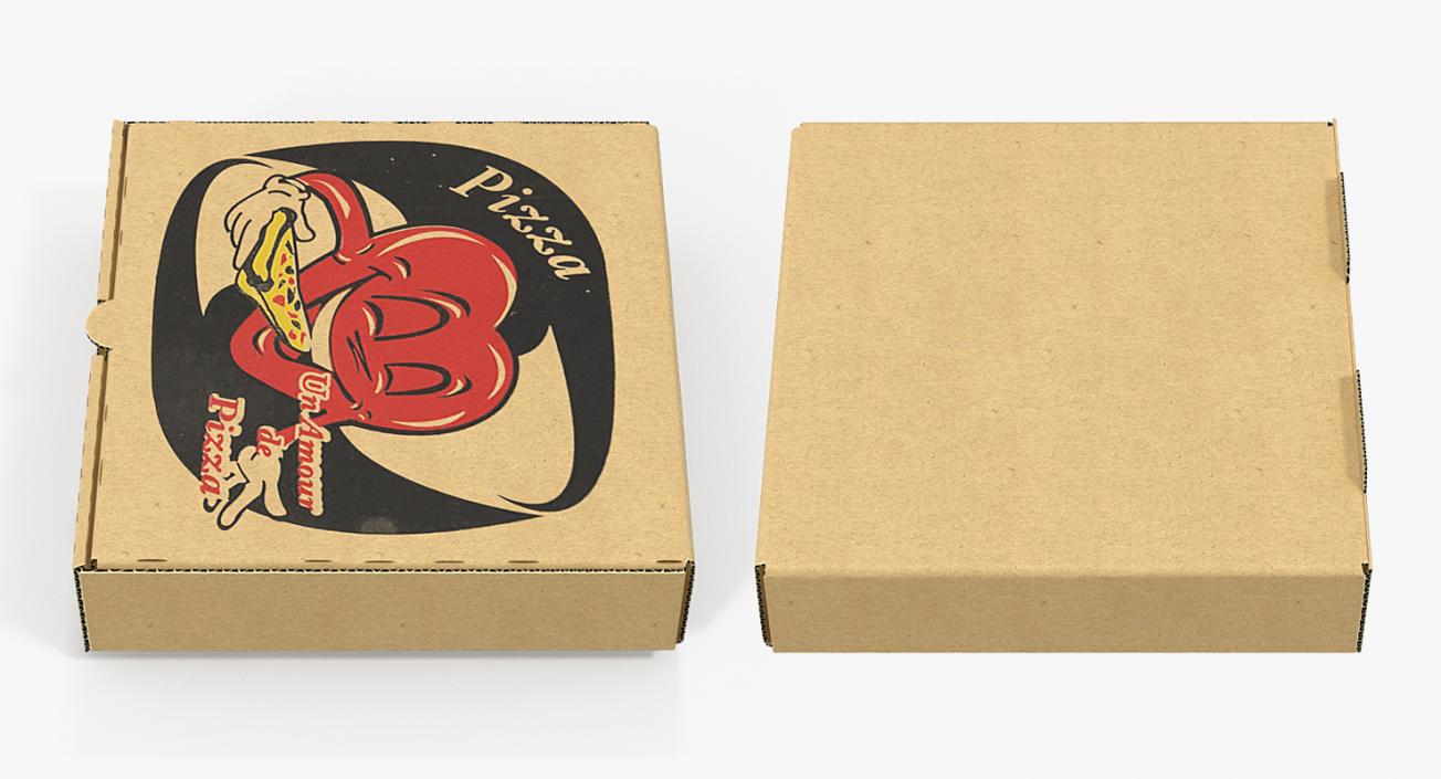 3D model Small Pizza Box