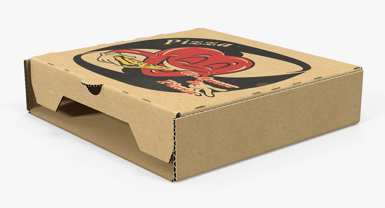 3D model Small Pizza Box