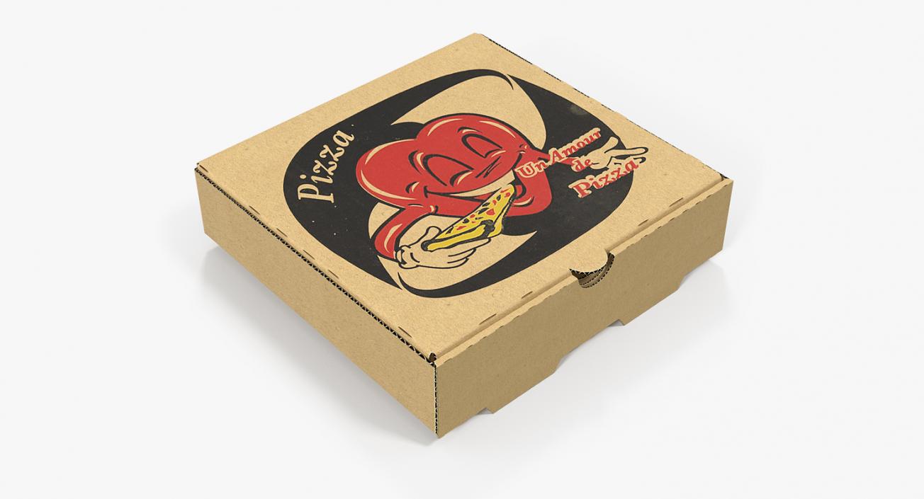 3D model Small Pizza Box