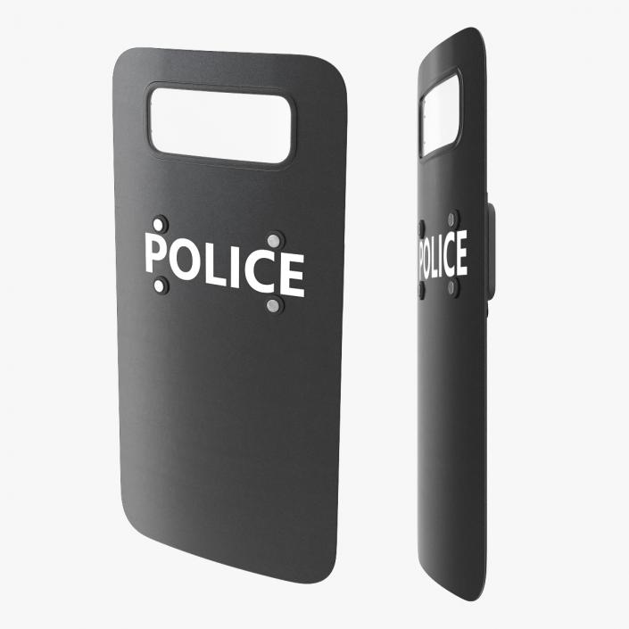 3D Police Ballistic Shield model