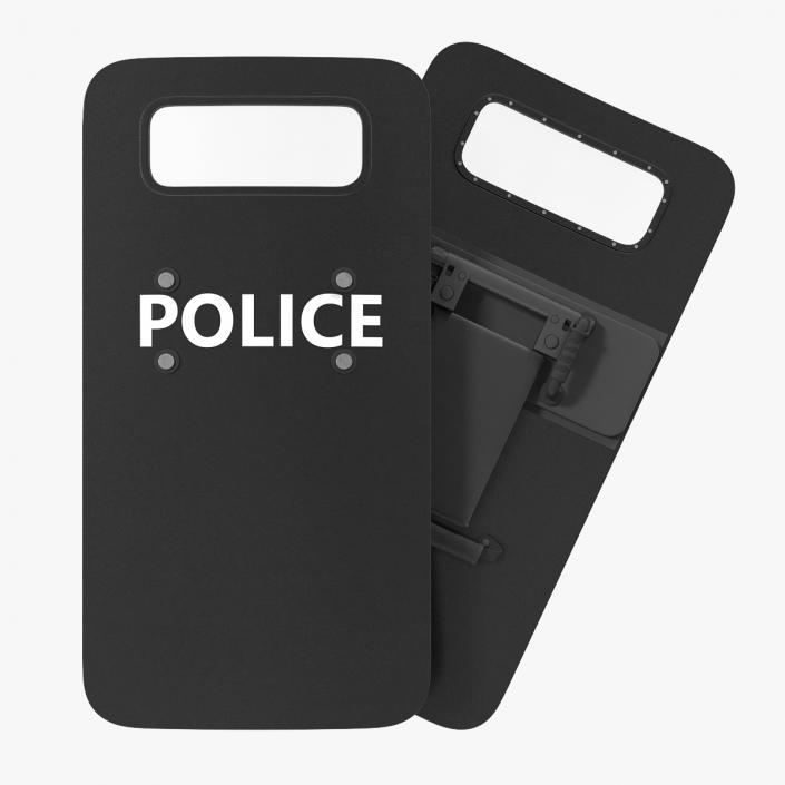 3D Police Ballistic Shield model