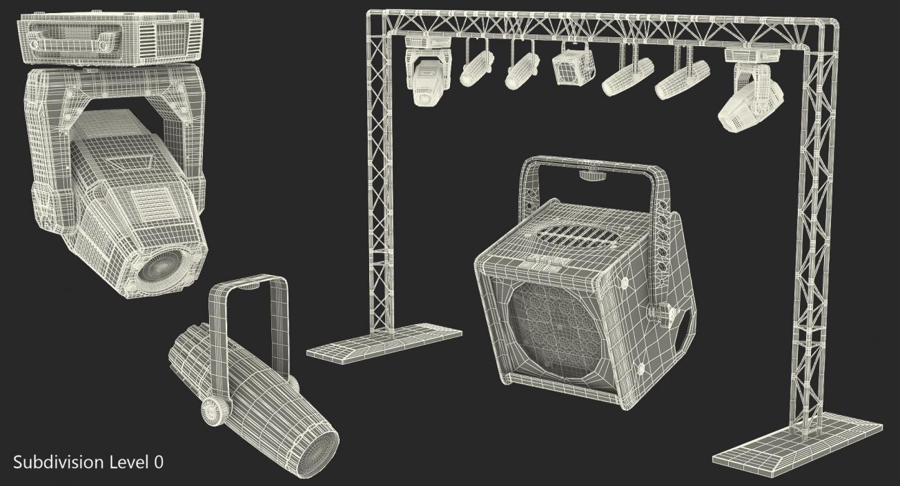 3D Mobile Truss System with Lights