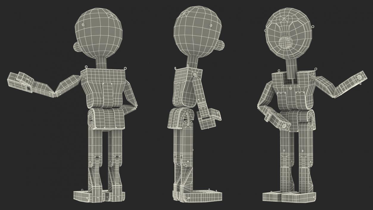 3D model Raw Wooden Man Shows