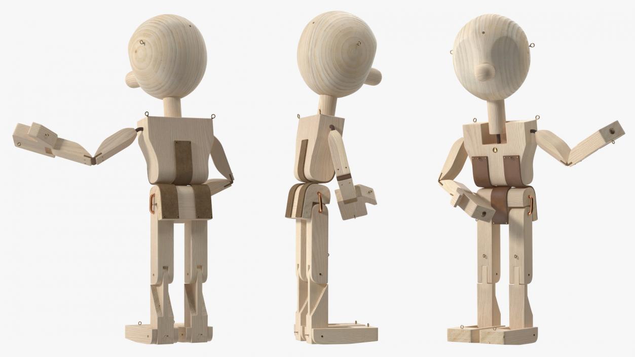 3D model Raw Wooden Man Shows