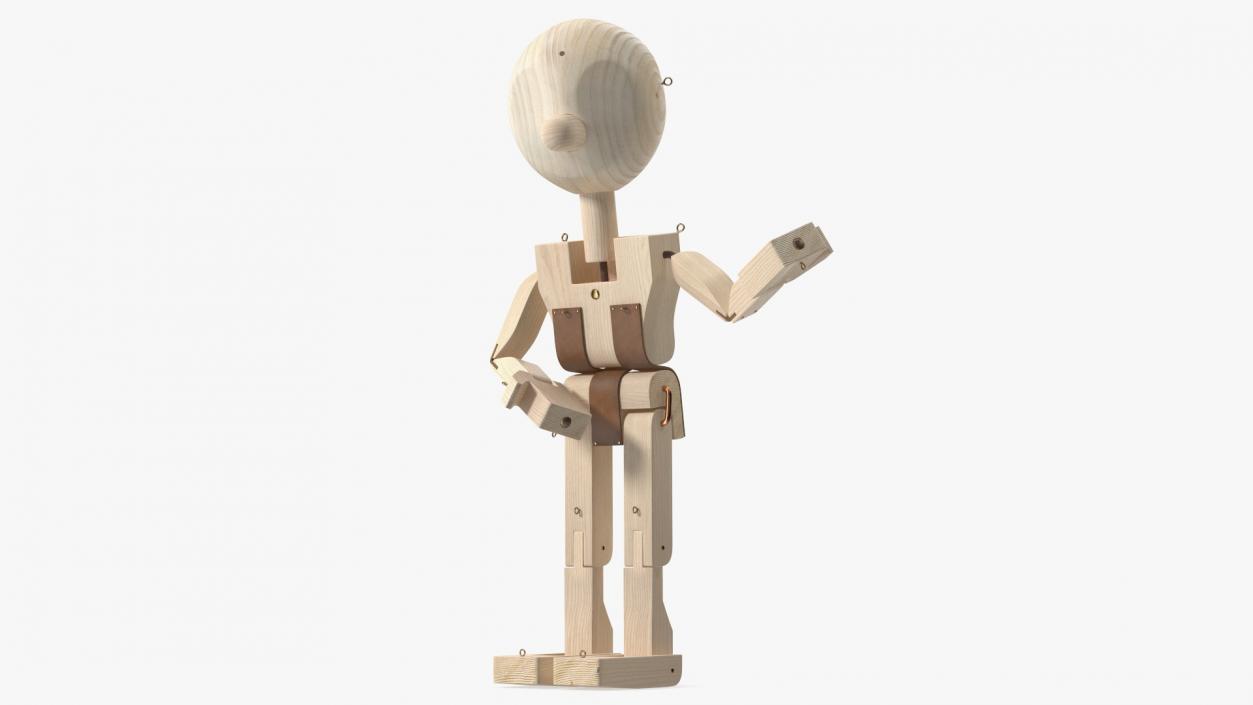 3D model Raw Wooden Man Shows