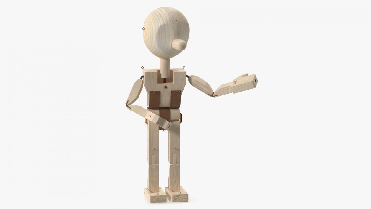 3D model Raw Wooden Man Shows