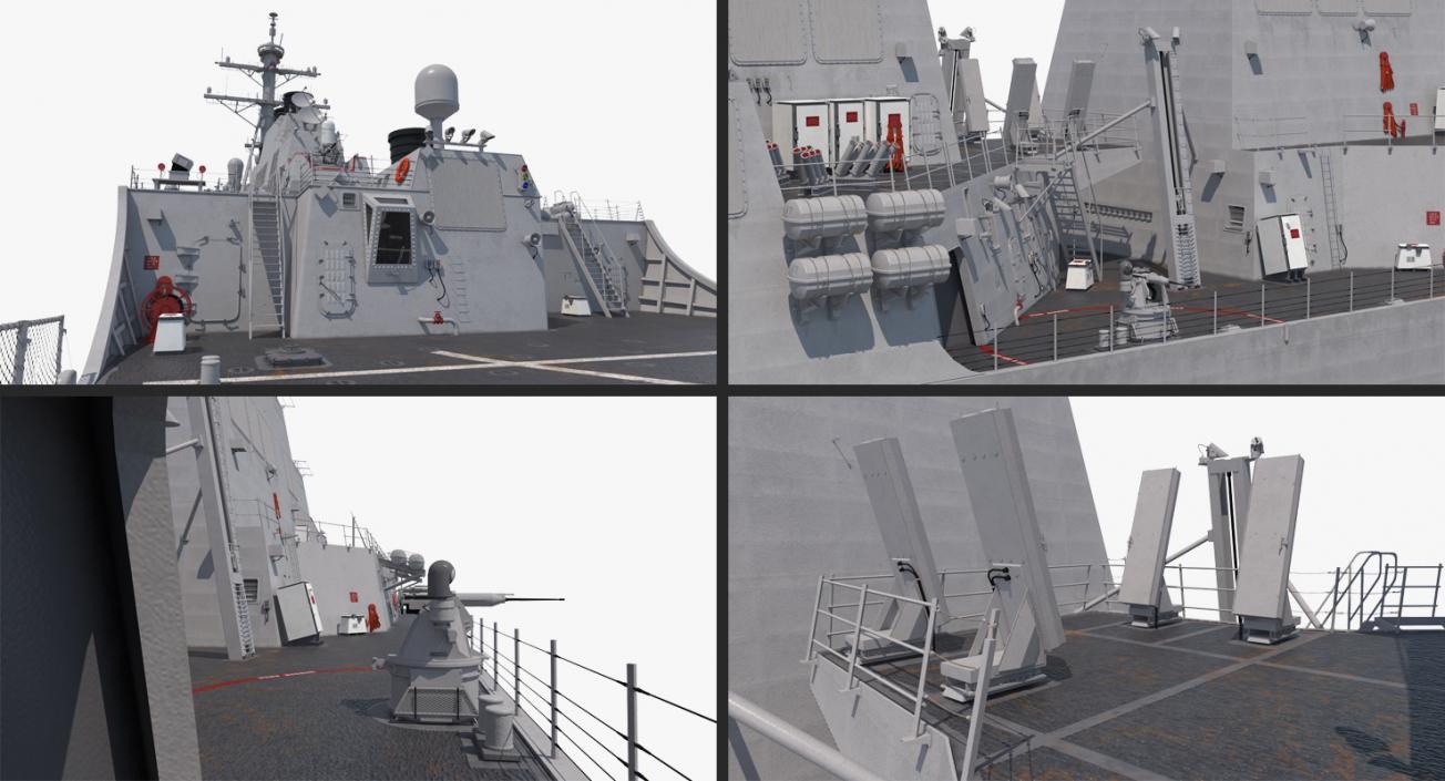 Arleigh Burke Destroyer Porter DDG-78 3D