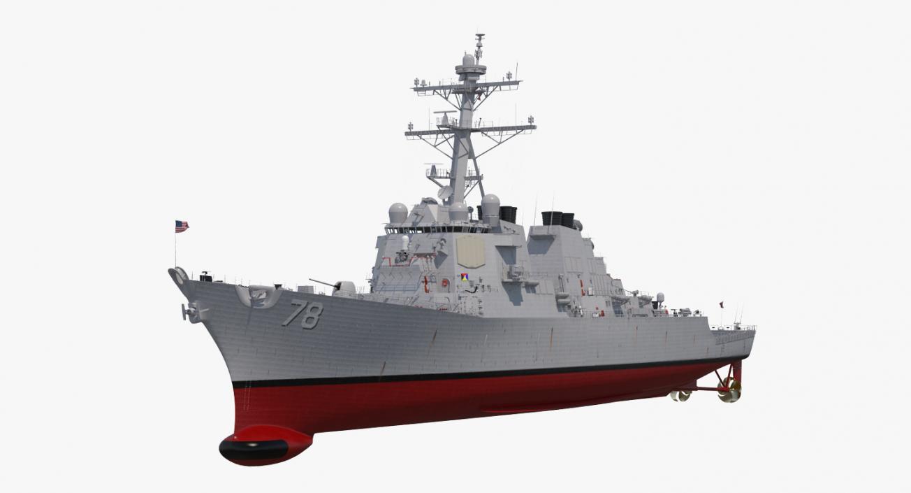 Arleigh Burke Destroyer Porter DDG-78 3D