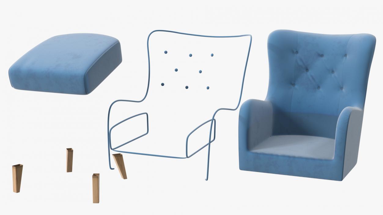 3D Armchairs Collection 10 model