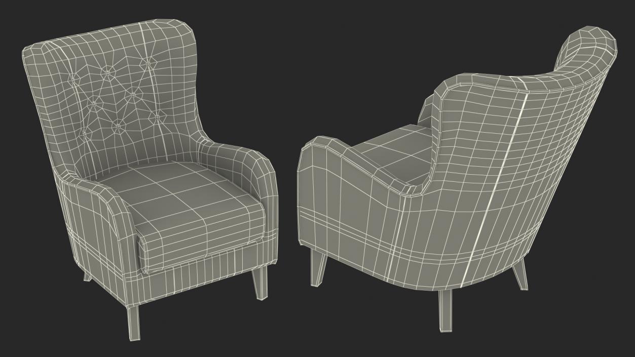 3D Armchairs Collection 10 model