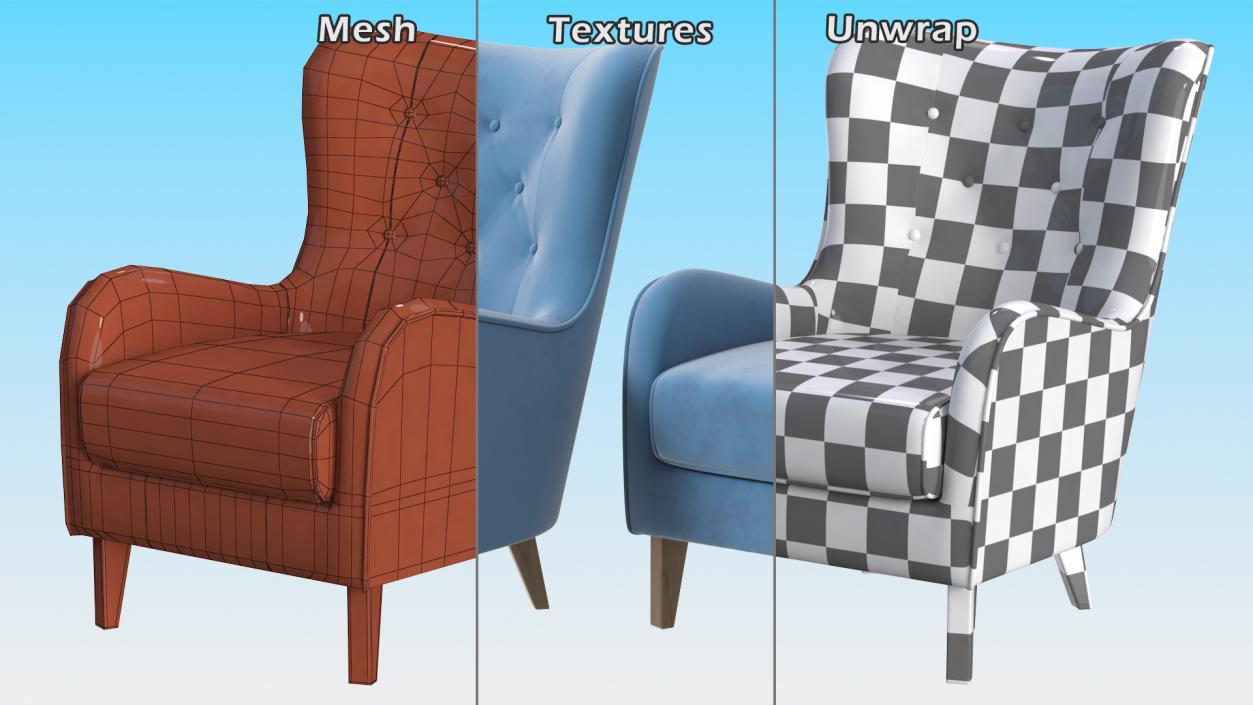 3D Armchairs Collection 10 model