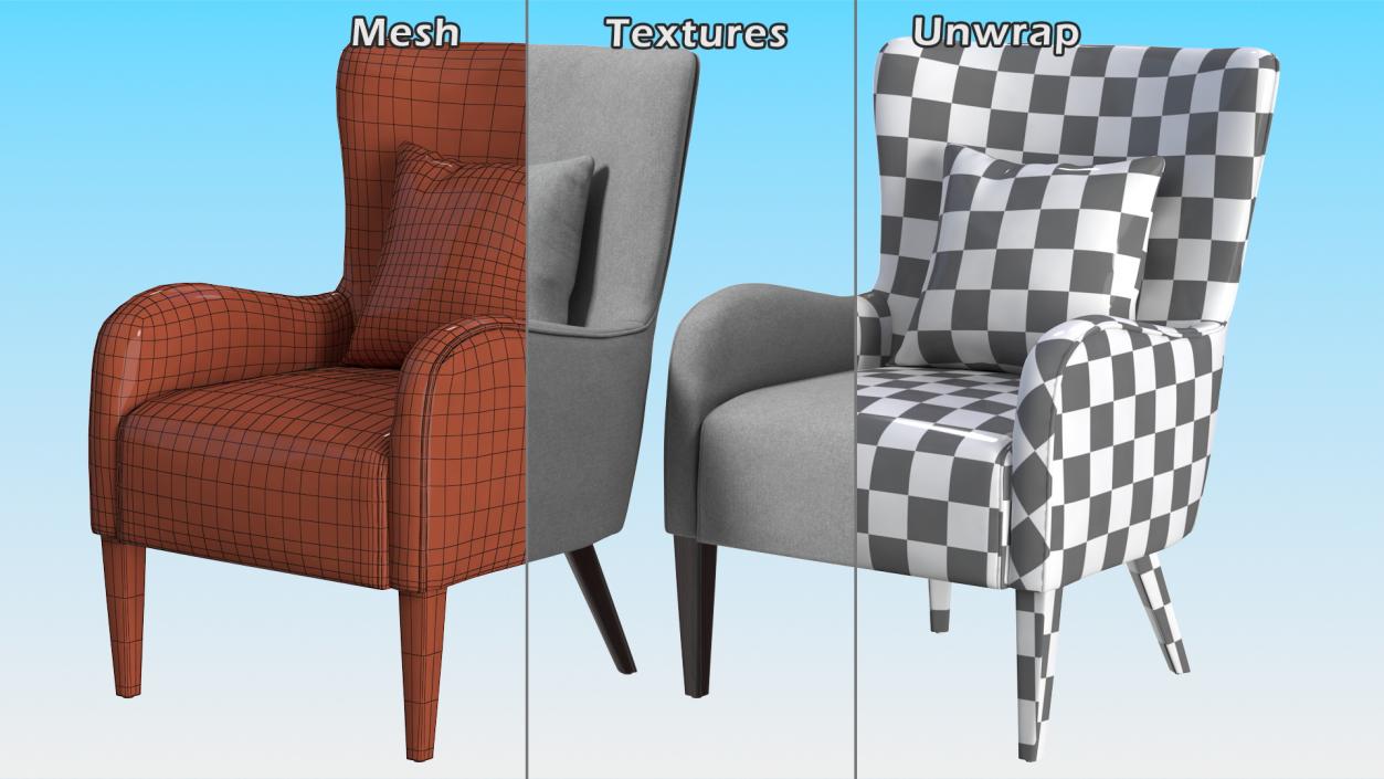 3D Armchairs Collection 10 model