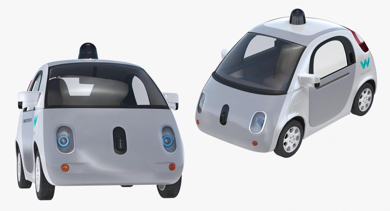 Rigged Self Driving Cars 3D Models Collection 2 3D