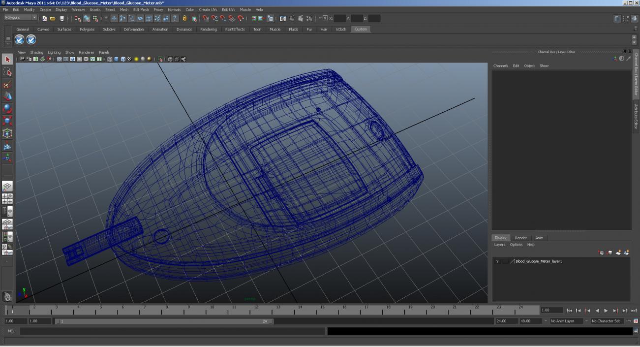 Blood Glucose Meter 3D model