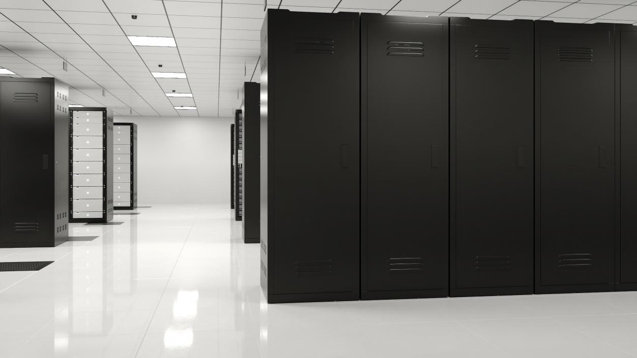 3D model Server Data Center with Worker