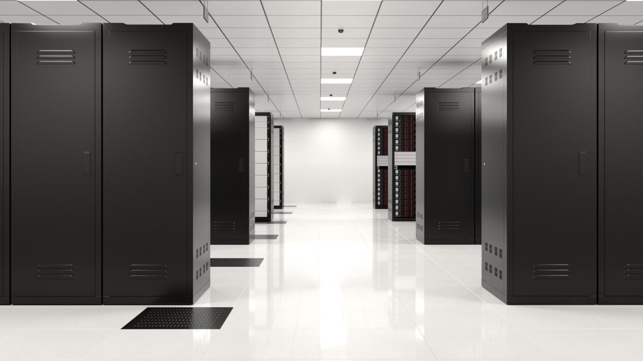 3D model Server Data Center with Worker