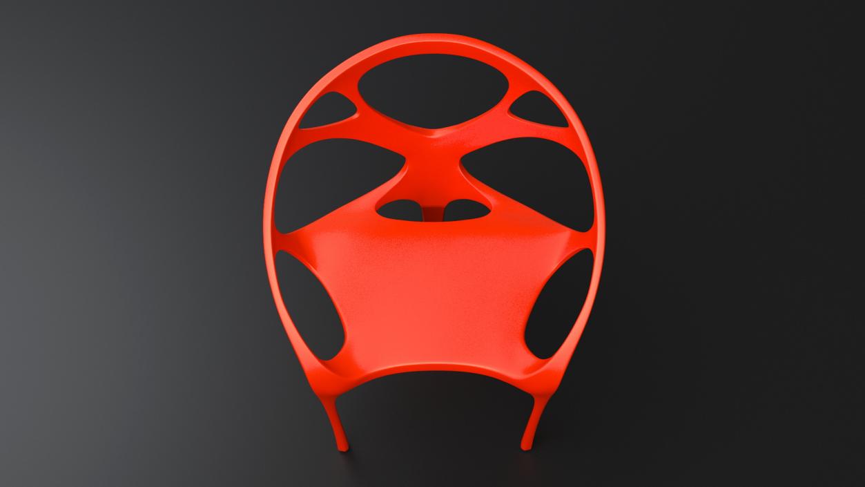 3D Modern Red Chair