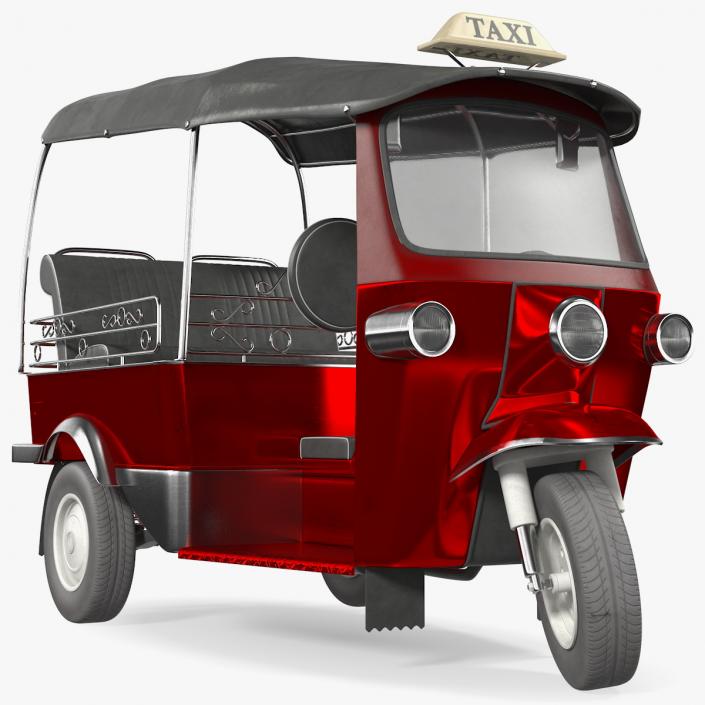 3D model Auto Rickshaw Rigged