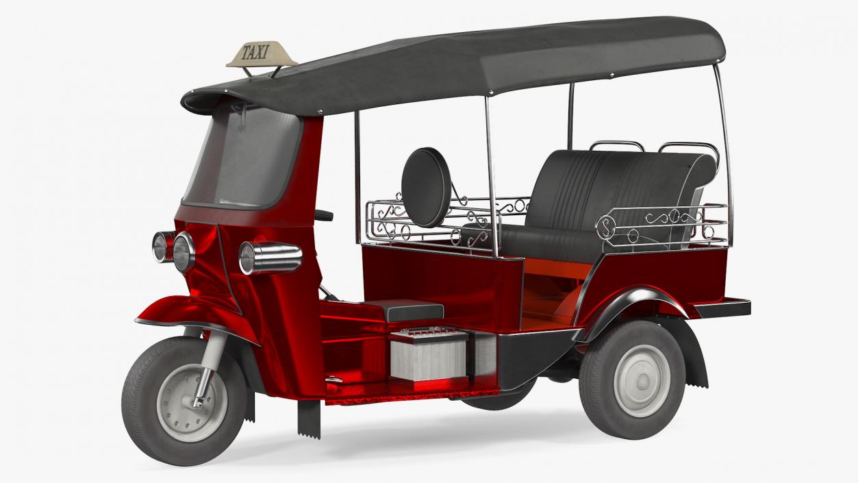 3D model Auto Rickshaw Rigged