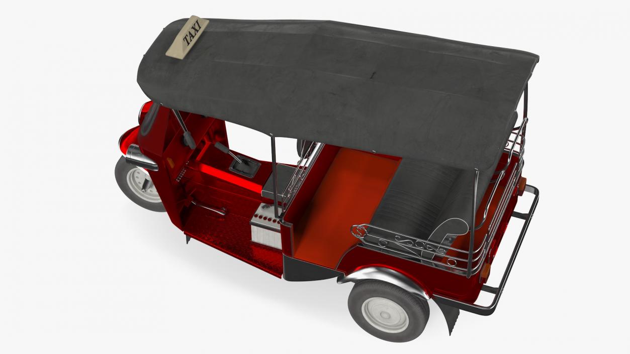 3D model Auto Rickshaw Rigged