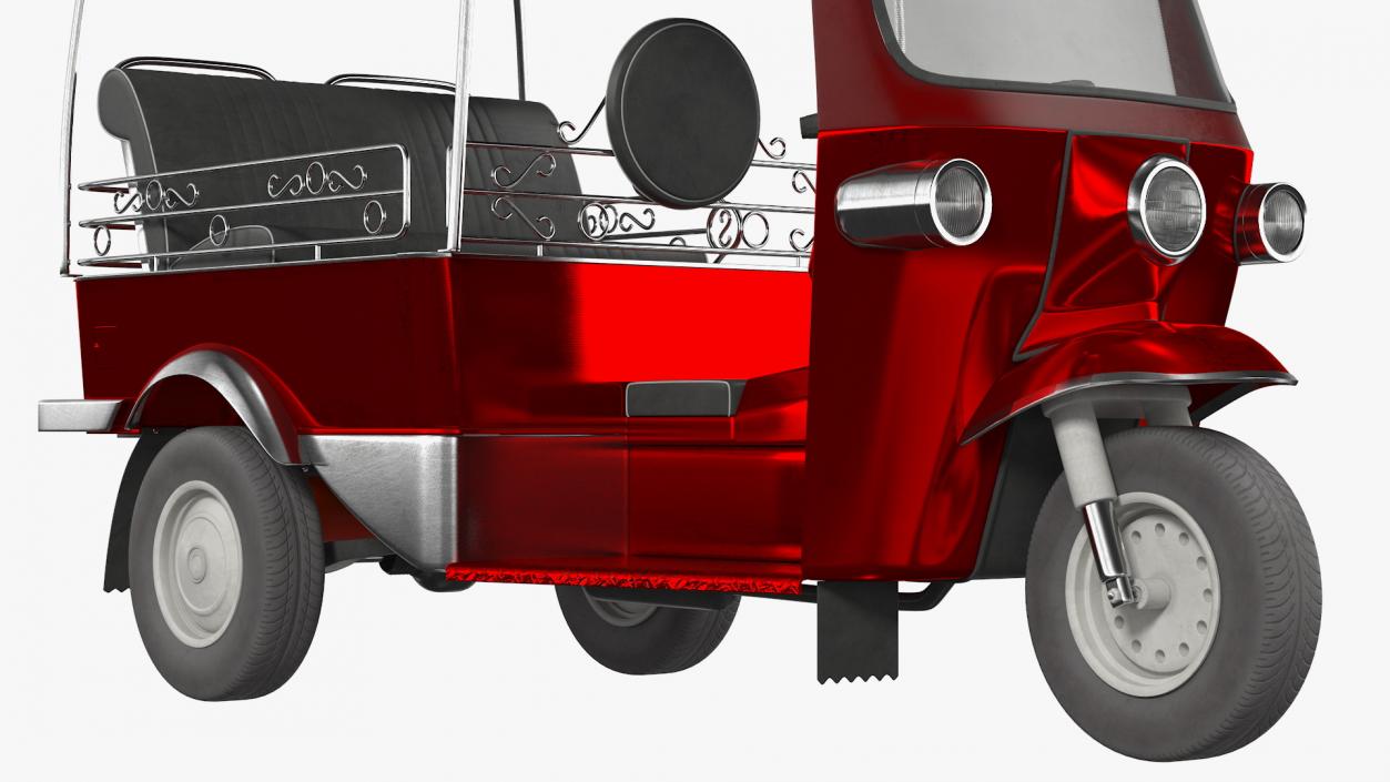 3D model Auto Rickshaw Rigged