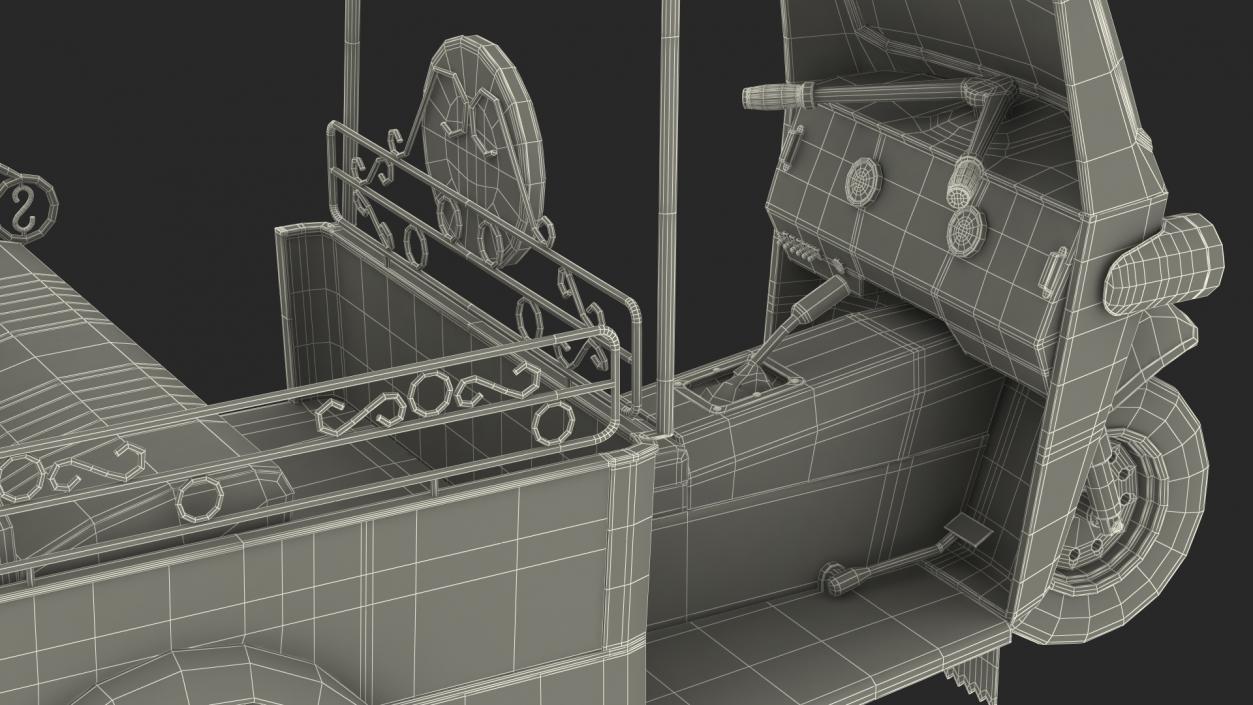 3D model Auto Rickshaw Rigged