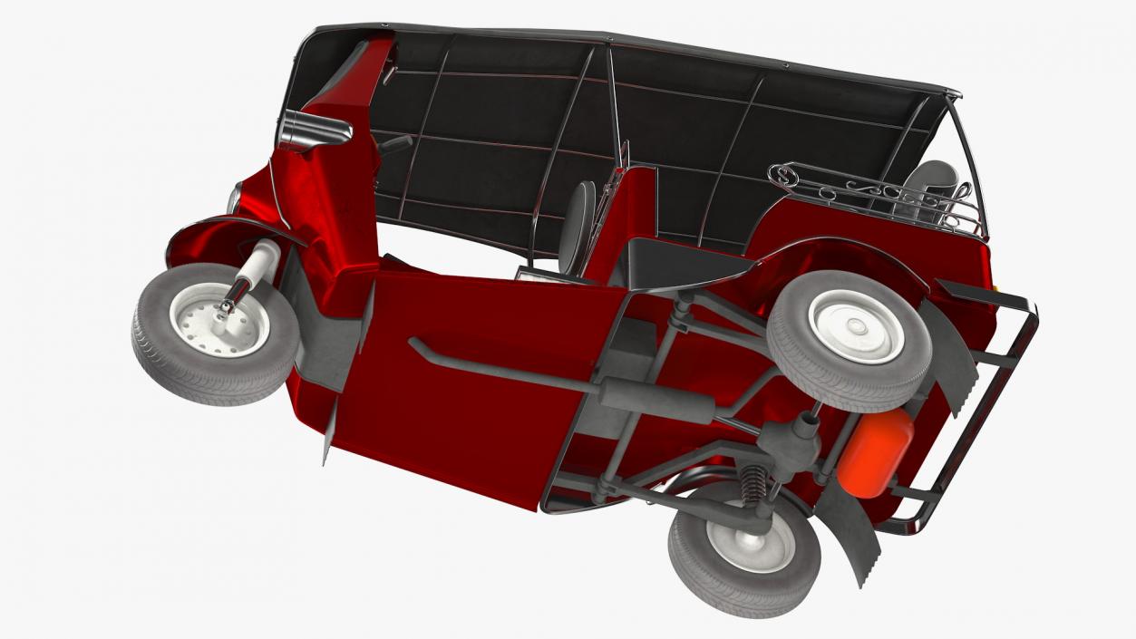 3D model Auto Rickshaw Rigged