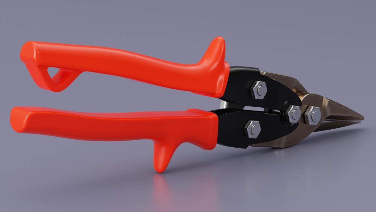 3D model Metal Scissors Red 2