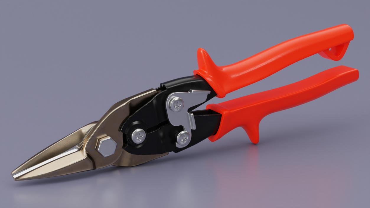 3D model Metal Scissors Red 2