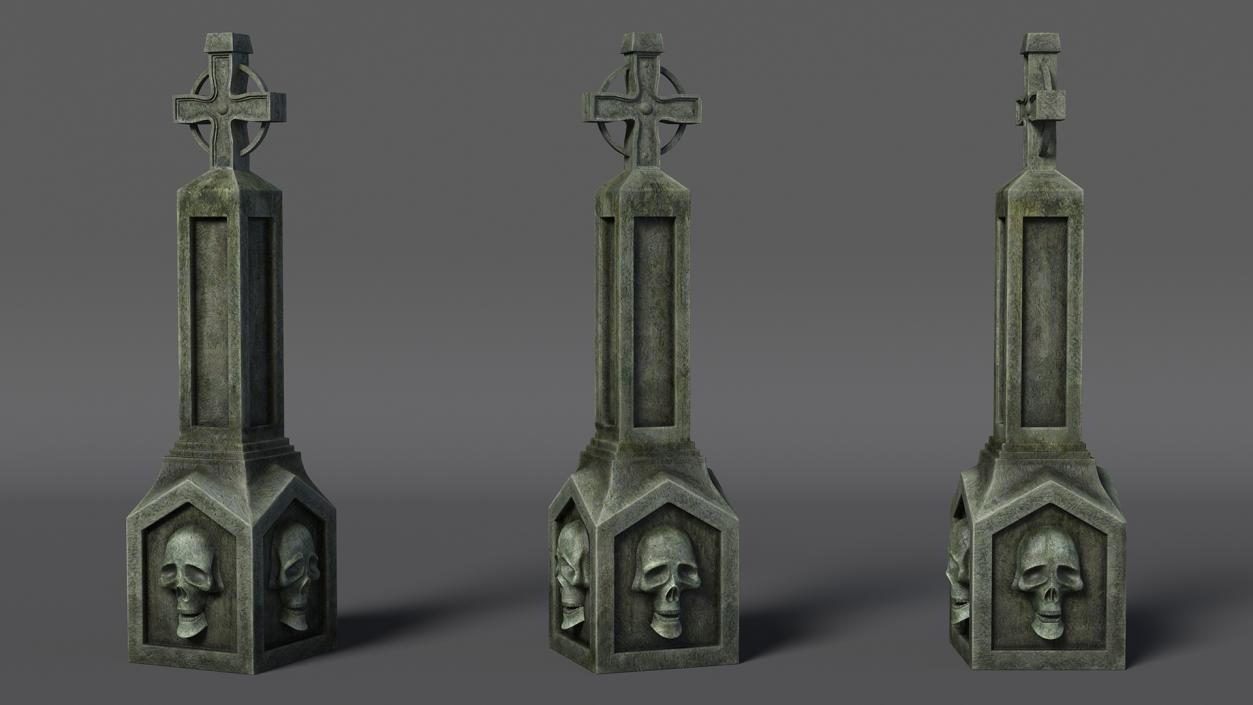 Halloween Tombstone Garden Decoration 3D