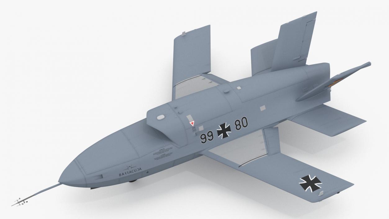 3D model Jet Powered UAV EADS Barracuda