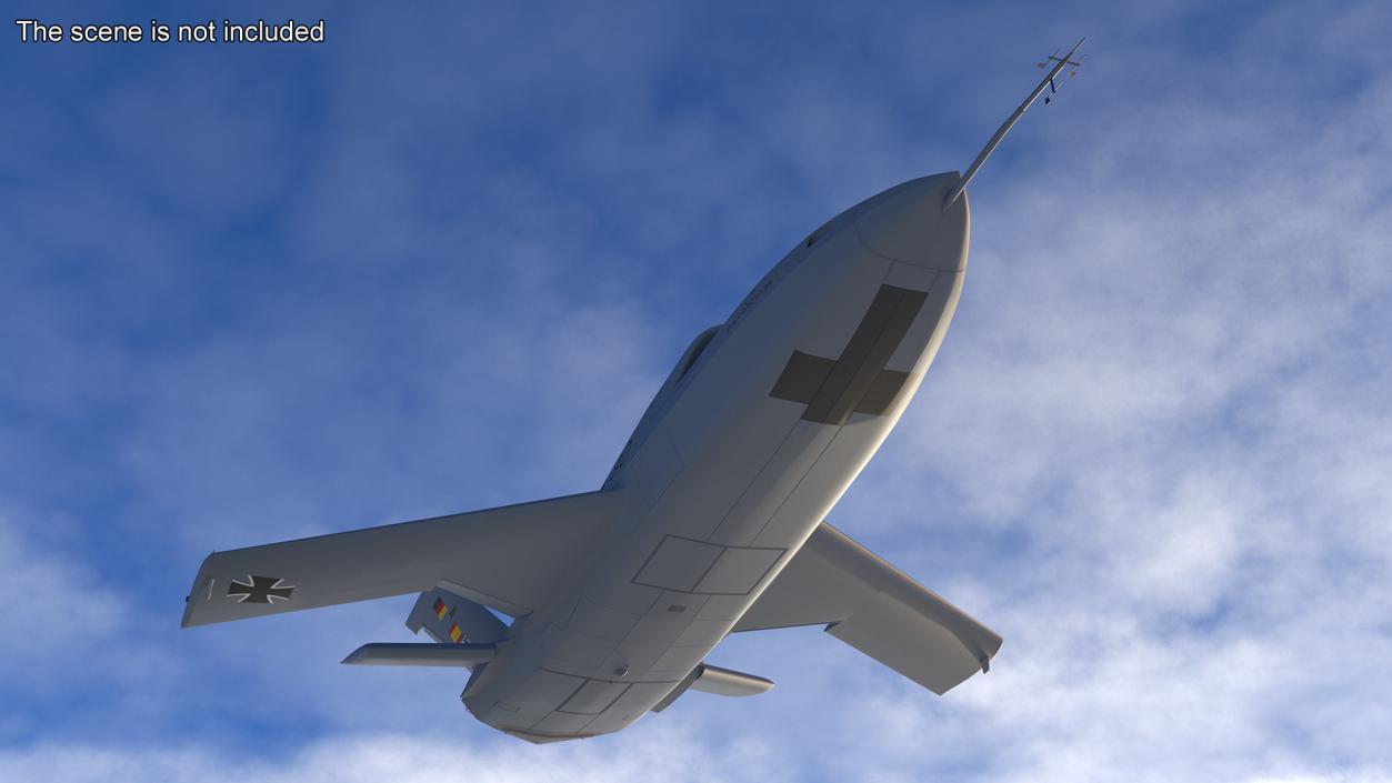 3D model Jet Powered UAV EADS Barracuda