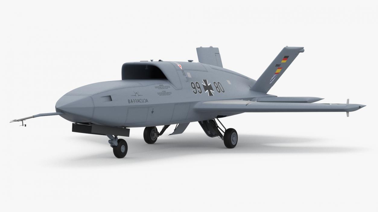 3D model Jet Powered UAV EADS Barracuda