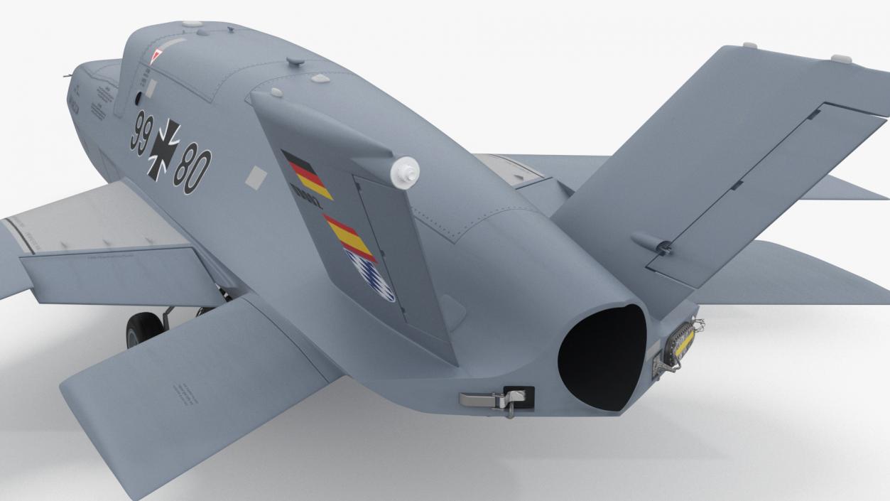 3D model Jet Powered UAV EADS Barracuda