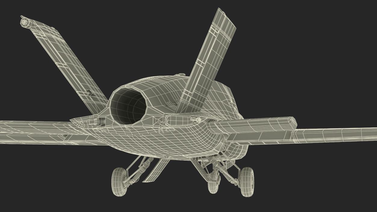 3D model Jet Powered UAV EADS Barracuda