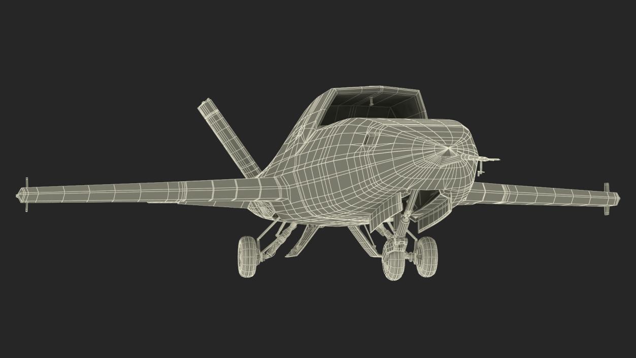 3D model Jet Powered UAV EADS Barracuda