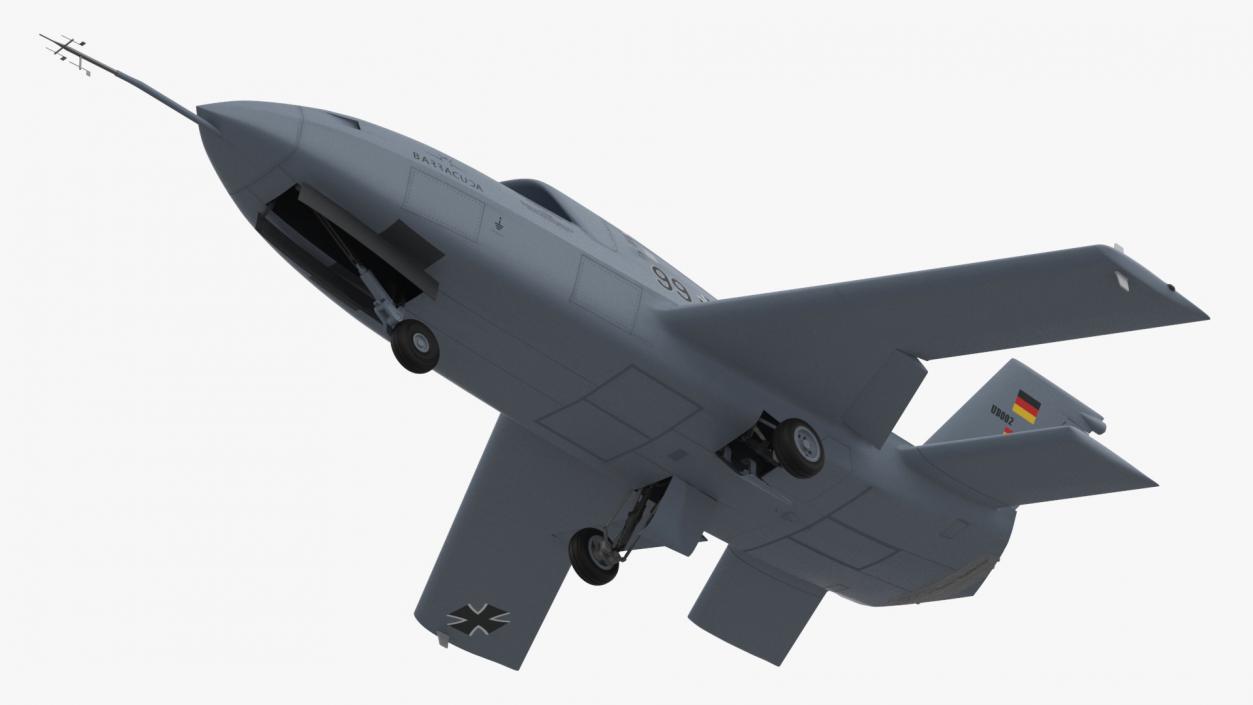 3D model Jet Powered UAV EADS Barracuda