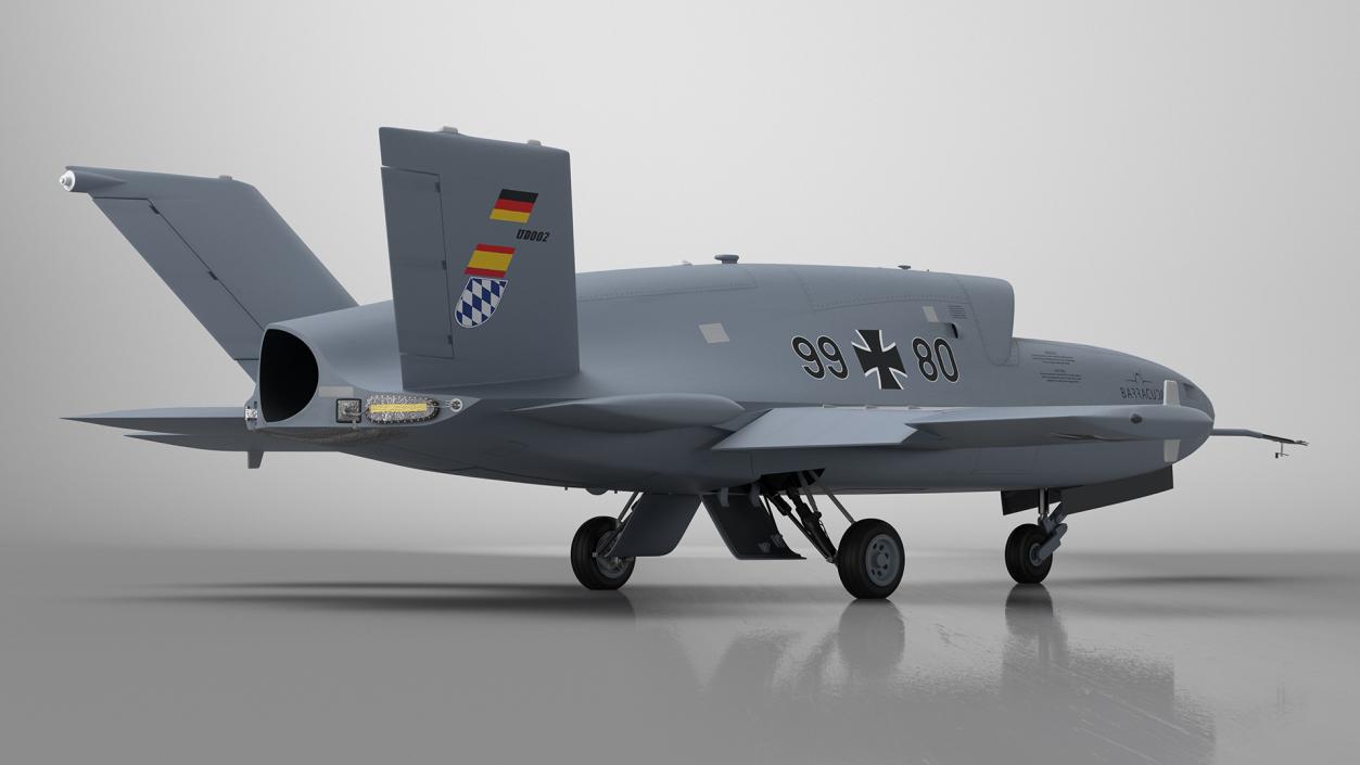 3D model Jet Powered UAV EADS Barracuda