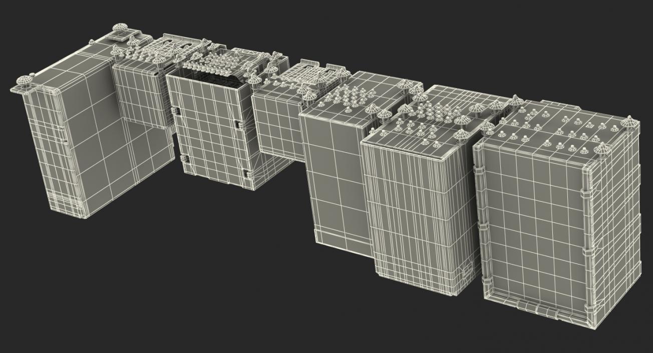 3D Motherboard Parts Collection model