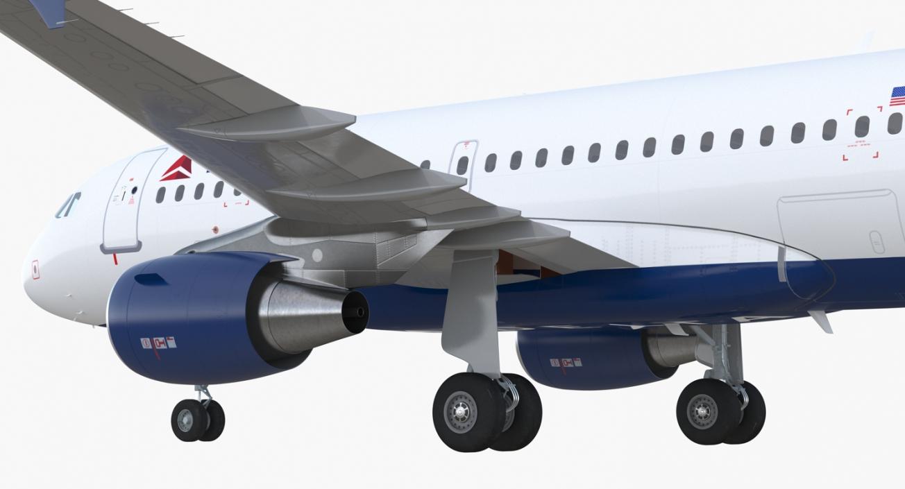 Airbus A319 Delta Air Lines 3D