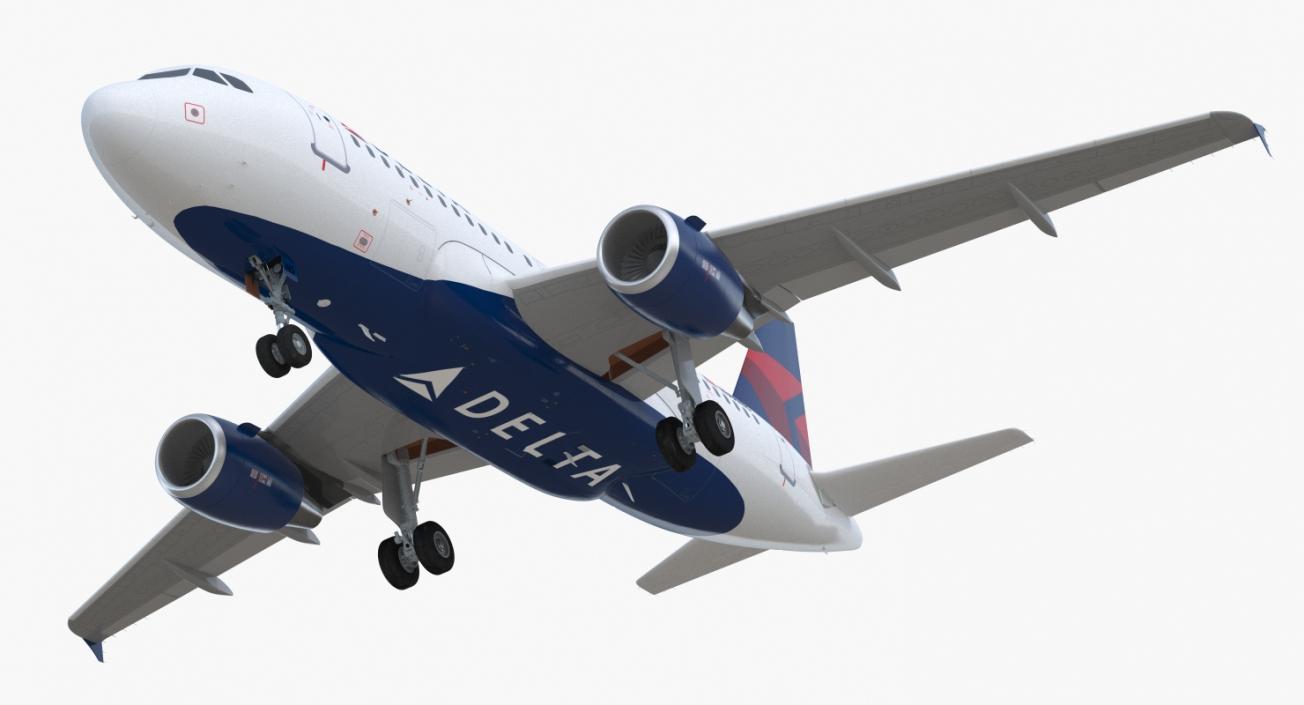 Airbus A319 Delta Air Lines 3D